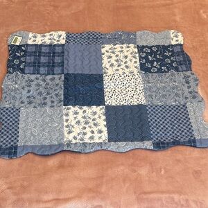 Collections Etc. Classic Floral Patchwork Sham Set